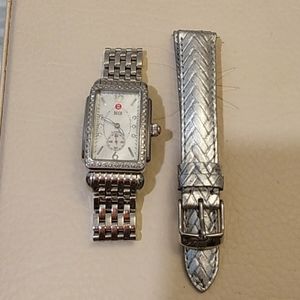 Authentic Michele watch with extra strap